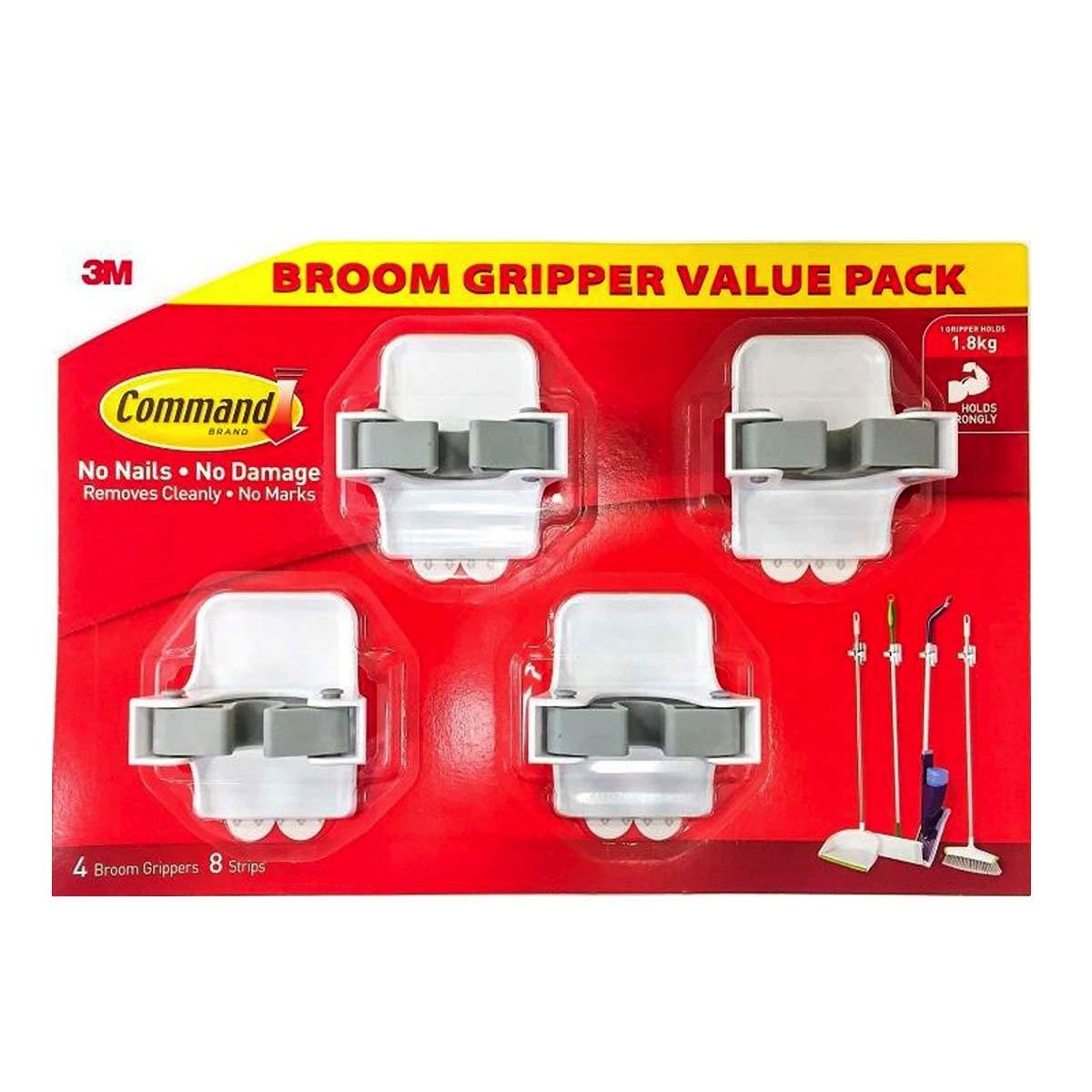 3M Command Broom Gripper Value Pack