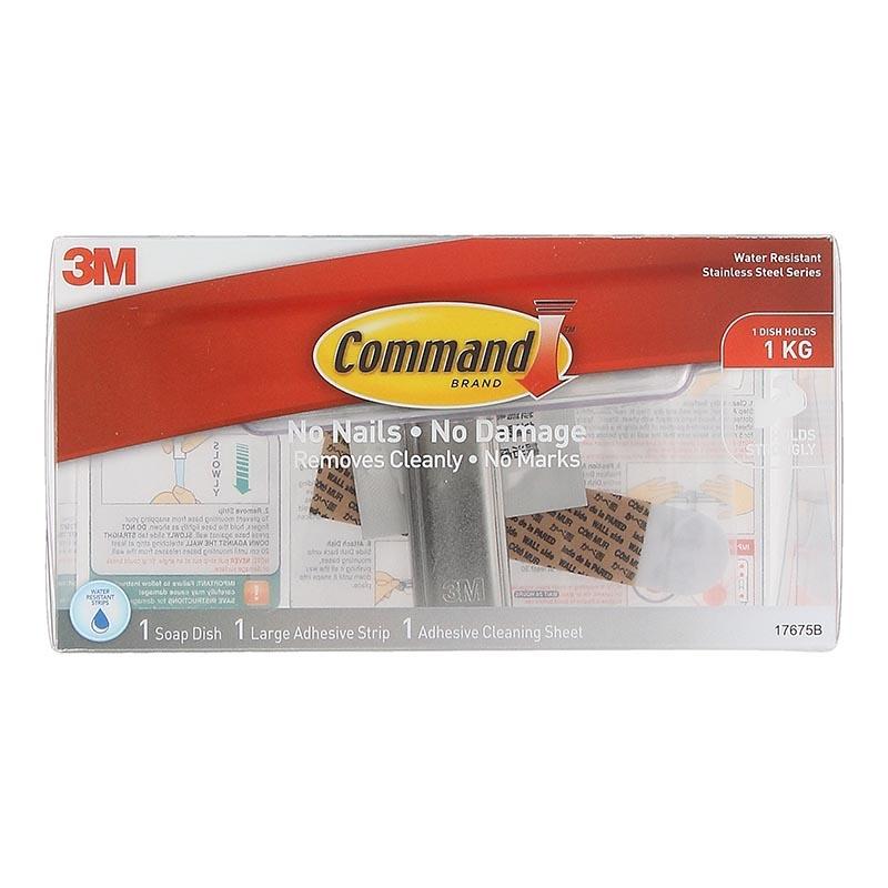 3M Command Stainless Steel Metal Soap Holder
