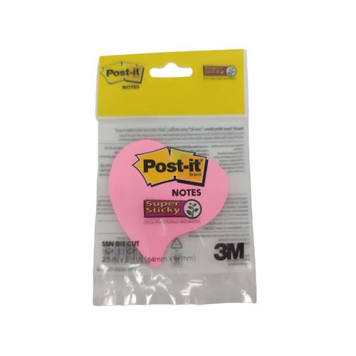 3M Post-it Super Sticky Die Cute Heart 30 Sheets