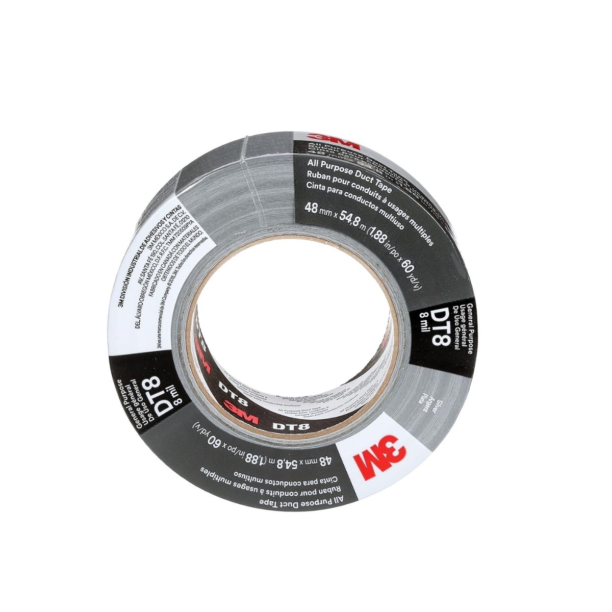 3M DT8 All Purpose Duct Tape Silver 48MM x 54.8M