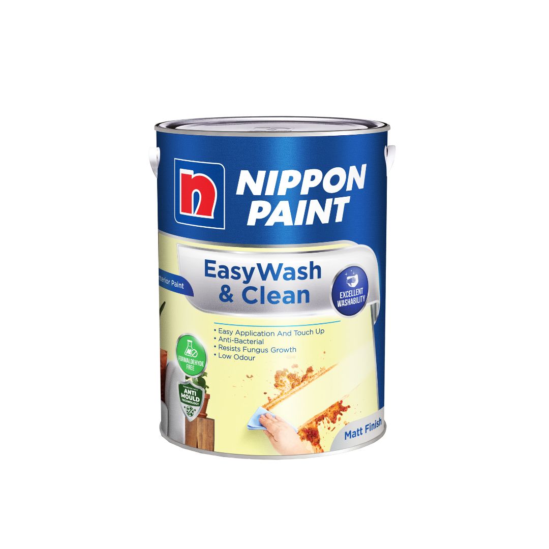 Nippon Paint EasyWash & Clean Matt White 1L