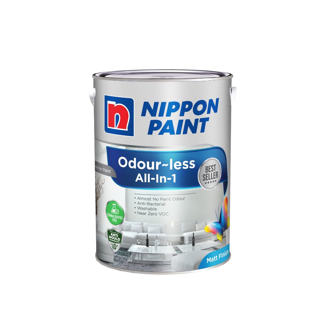 Nippon Paint Odour-Less All-In-One 1142 White 5L