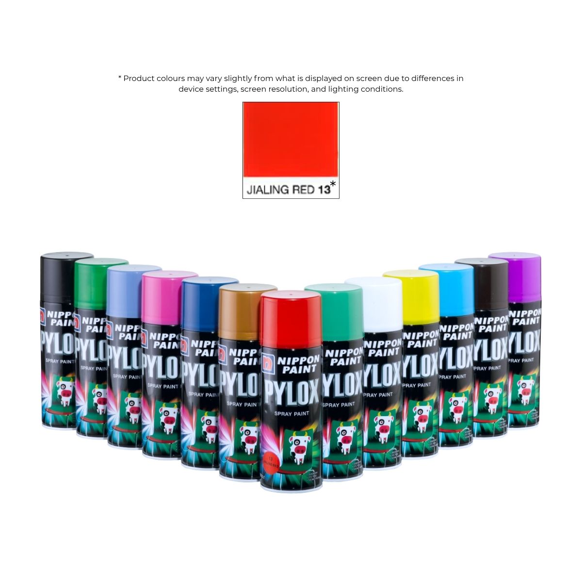 Pylox Spray Paint 13 Jialing Red 400CC