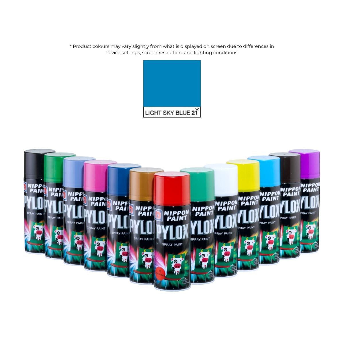 Pylox Spray Paint 21 Light Sky Blue 400CC