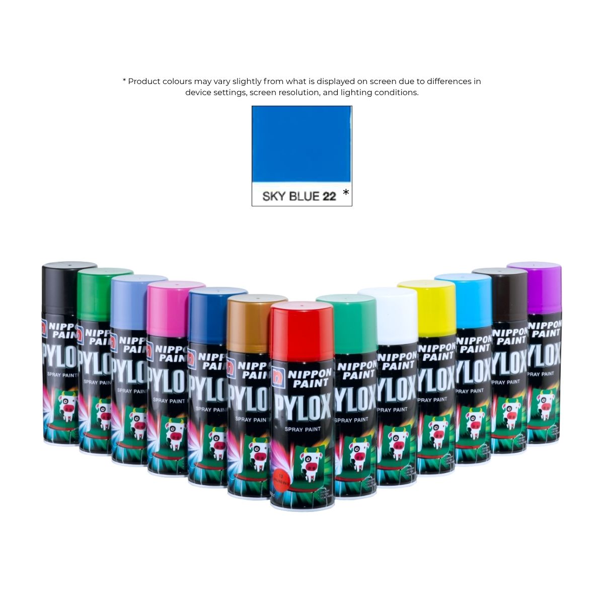 Pylox Spray Paint 22 Sky Blue 400CC