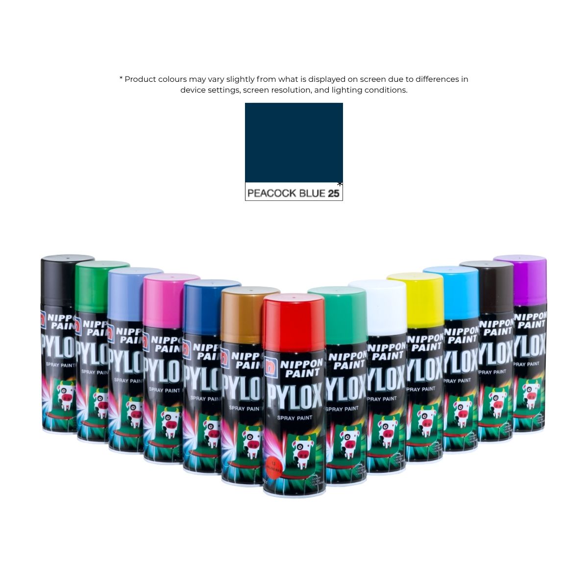 Pylox Spray Paint 25 Peacock Blue 400CC