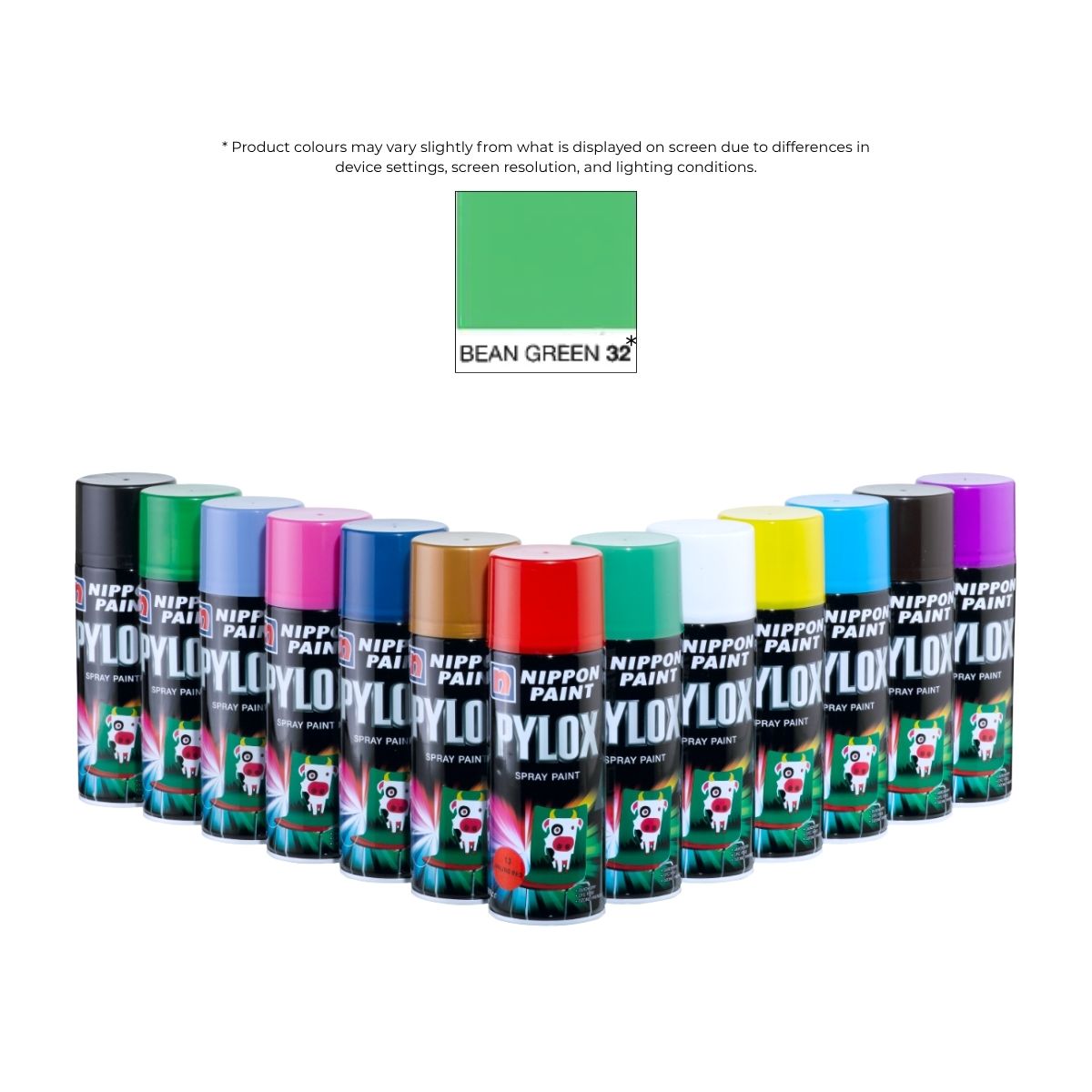 Pylox Spray Paint 32 Bean Green 400CC