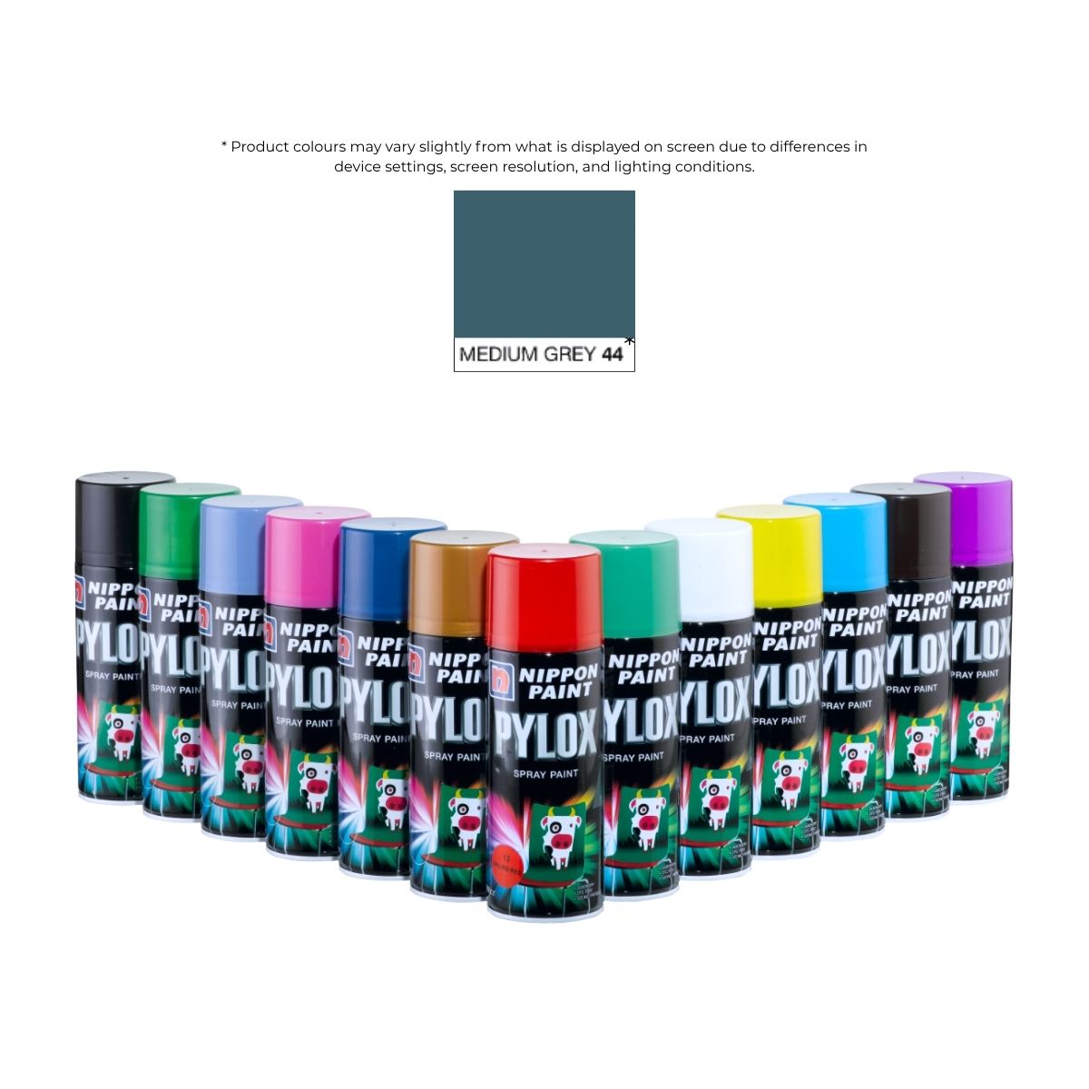 Pylox Spray Paint 44 Medium Grey 400CC