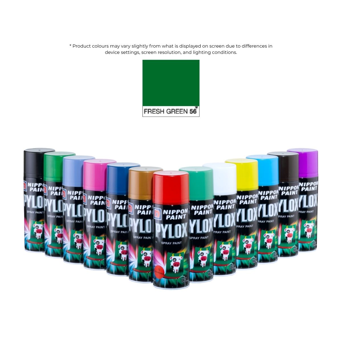 Pylox Spray Paint 56 Fresh Green 400CC