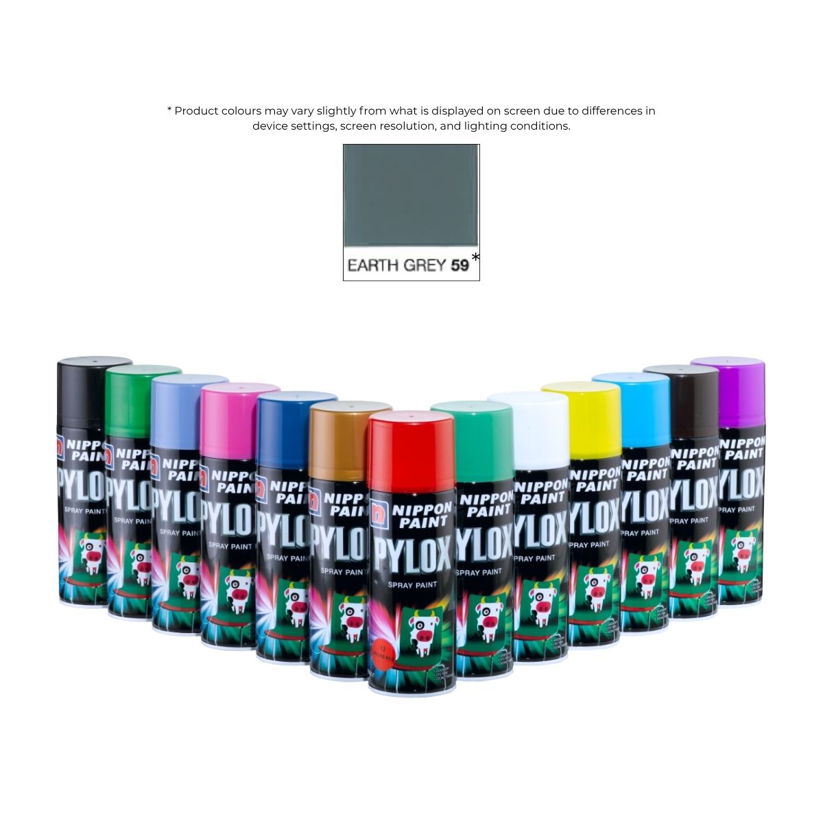 Pylox Spray Paint 59 Earth Grey 400CC