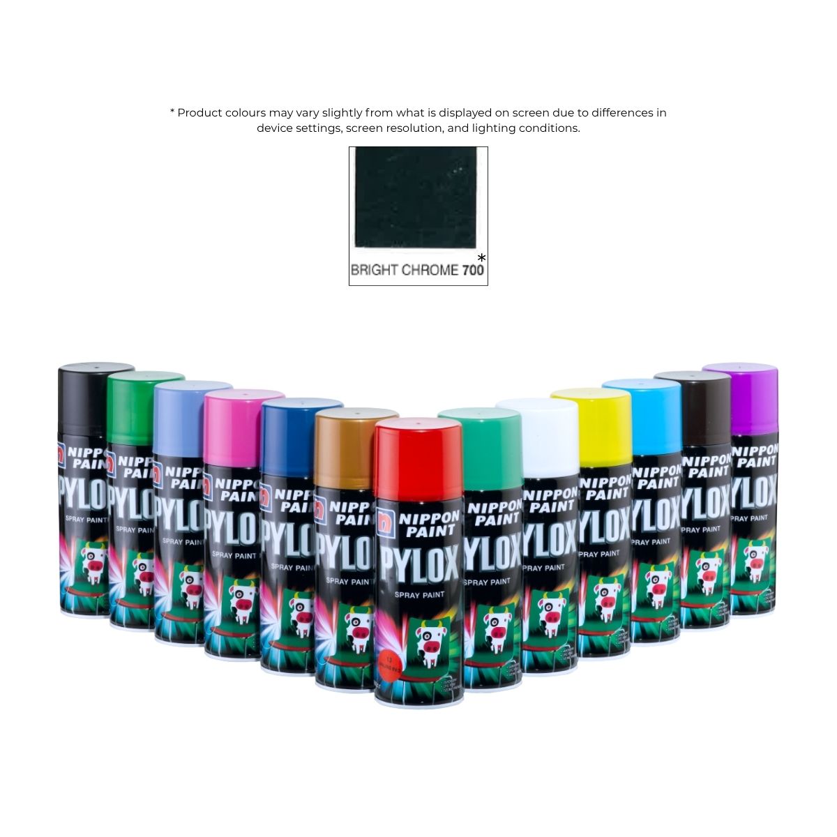 Pylox Spray Paint 700 Bright Chrome 400CC
