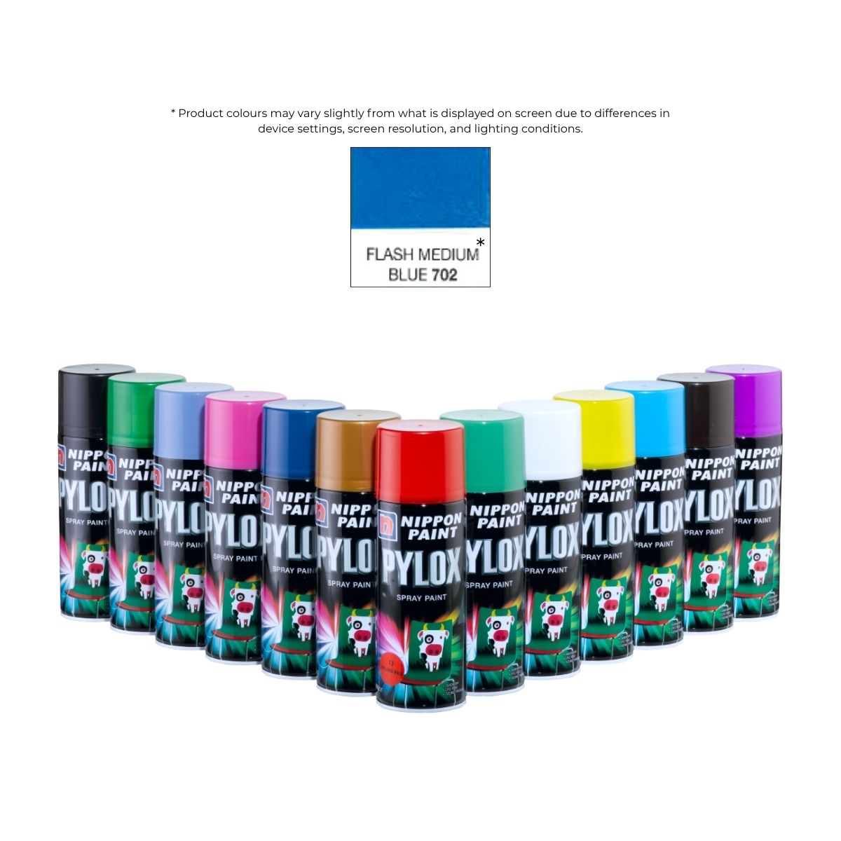 Pylox Spray Paint 702 Flash Medium Blue 400CC