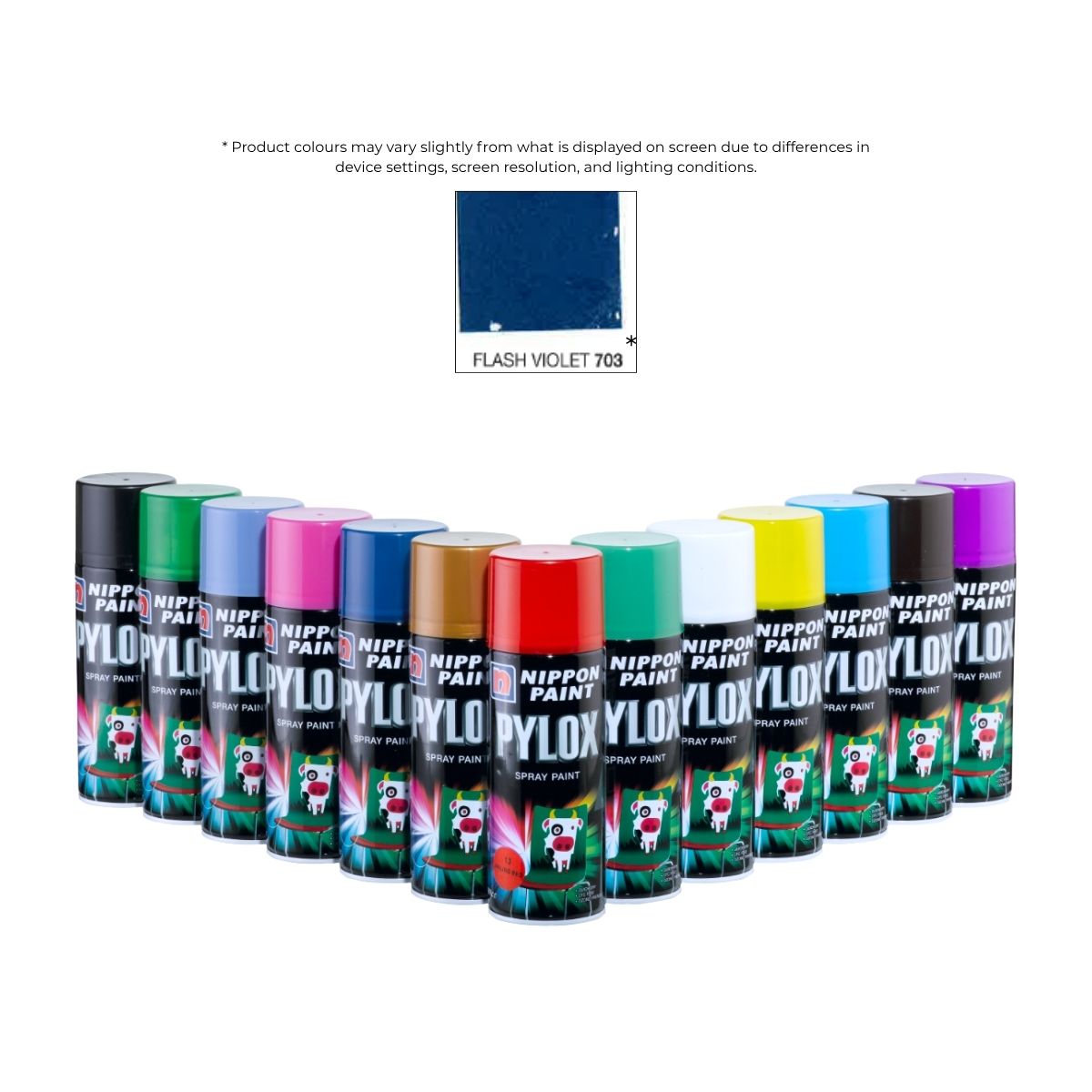 Pylox Spray Paint 703 Flash Violet 400CC