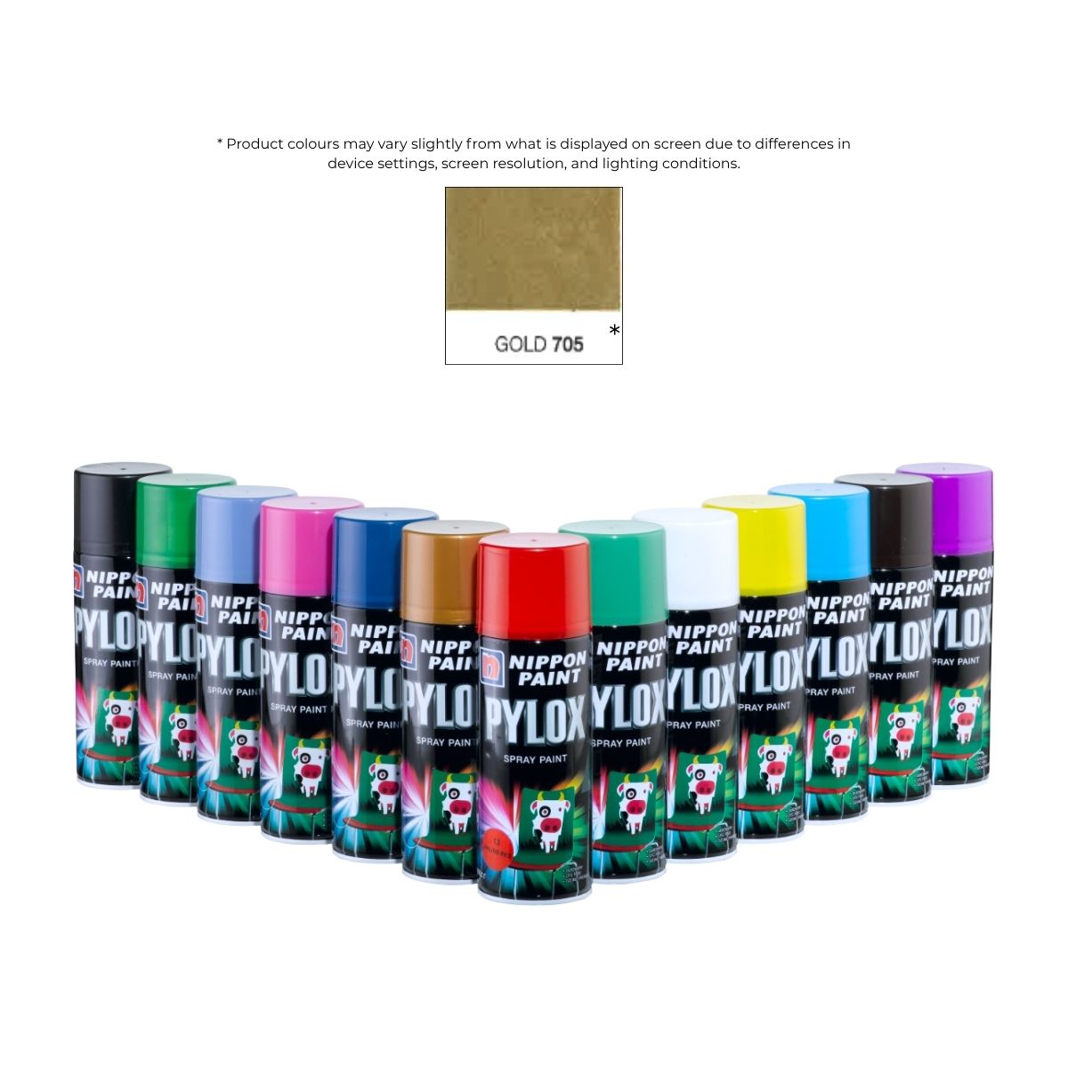 Pylox Spray Paint 705 Gold 400CC