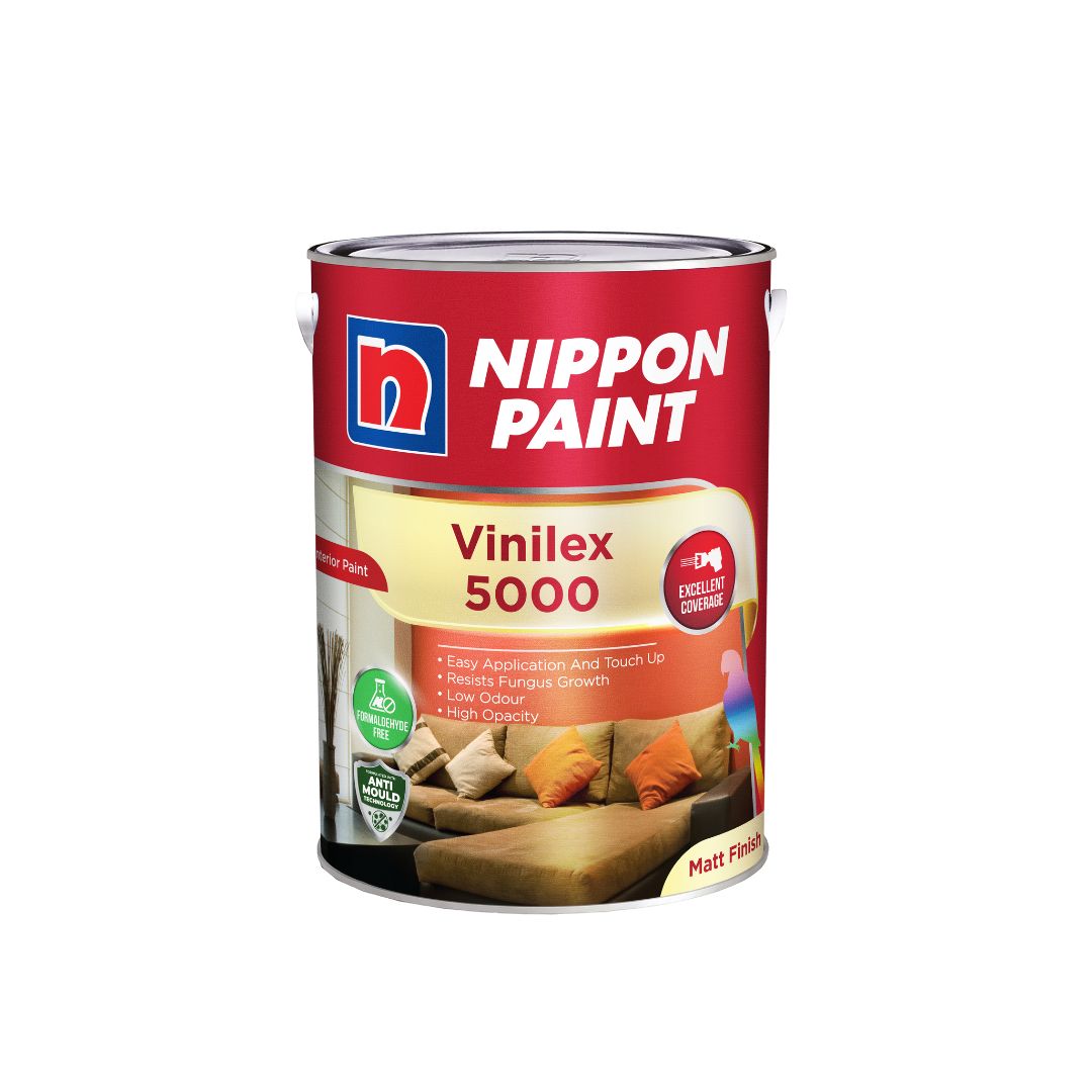Nippon Paint Vinilex 5000 5048 White 5L
