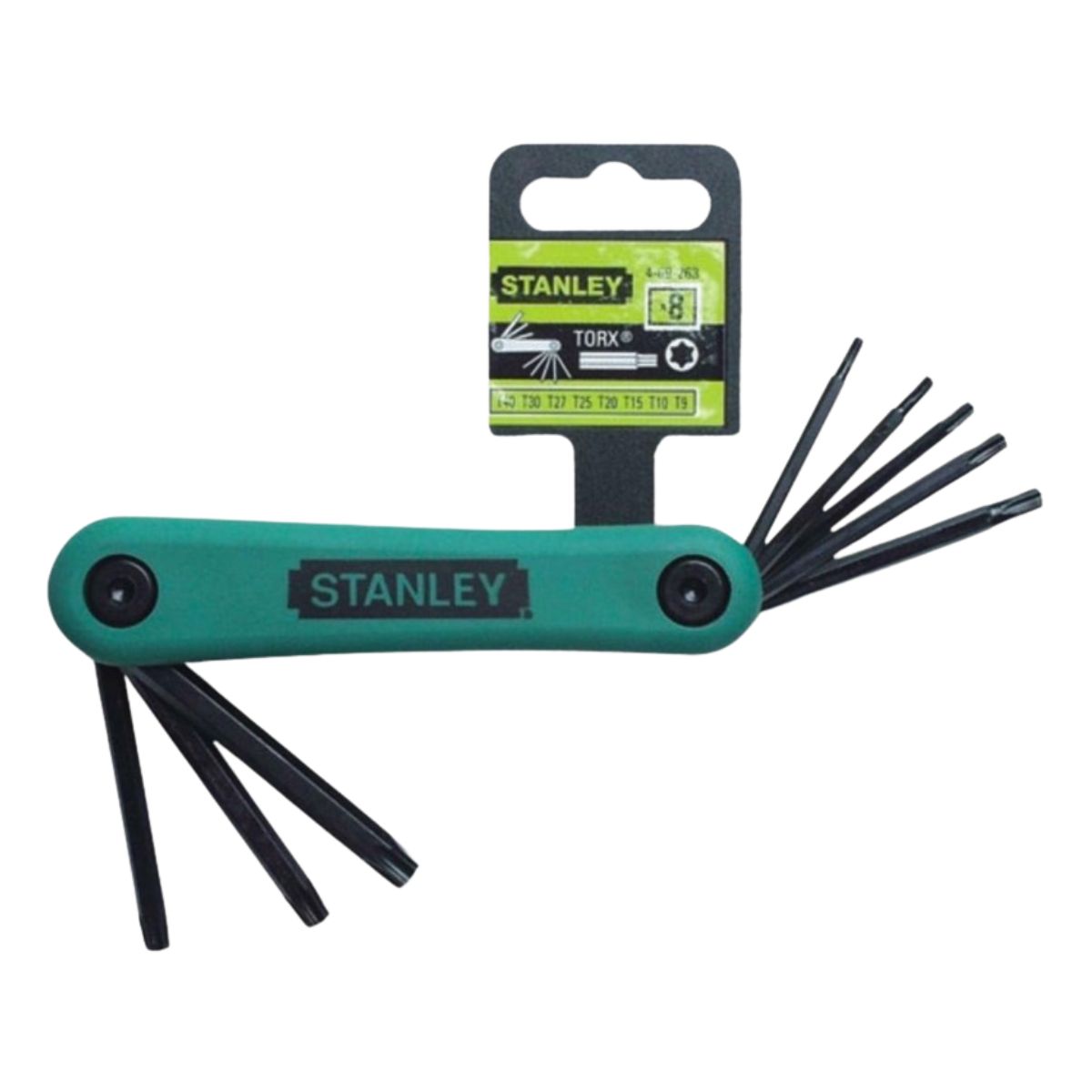 Stanley 69-263 Hex Key Set Folding Torx 8 Pcs, T9-T40