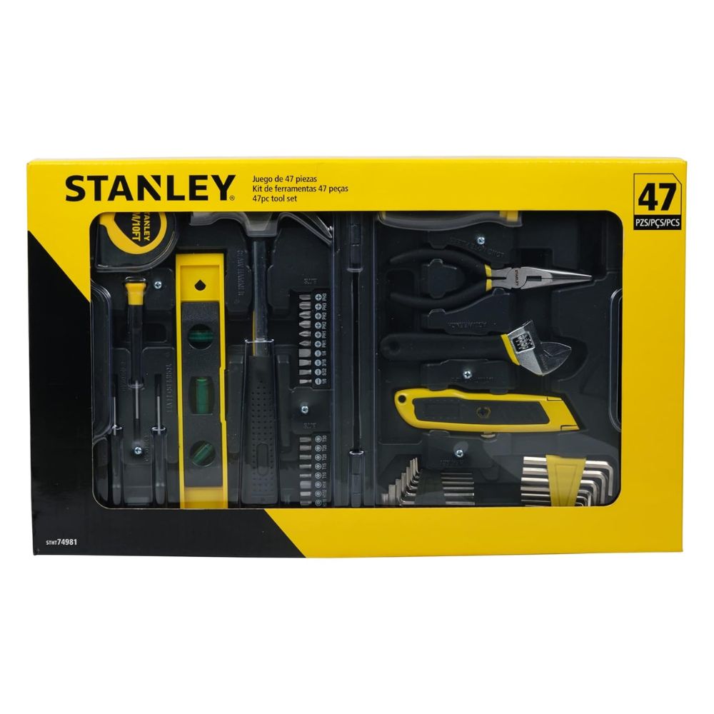 Stanley STHT74981 Small Home Tool Kit For Home & DIY Use (47-pieces)